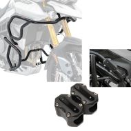 Set : Sturzbügel Set passend für Triumph Tiger 900 / GT / Rally 20-23 oben und unten Schutzbügel + Sturzbügelschutz CP3 22-28mm passend für Triumph Tiger 900 / GT Motoguard