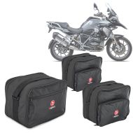 Set Sacs intérieurs Vario pour valises latérales MV1 + Sac intérieur Vario pour top case MV3 compatible avec BMW R 1200 GS / Adventure 13-18 Bagtecs noir