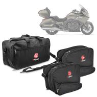 Set: Sacs interieurs de valises laterales compatible avec BMW K 1600 GT / GTL 11-24 Bagtecs + Sacoche intérieure Bagtecs MT2 convient pour original Top case 49L BMW K 1600 GT/GTL / K 1200/1300 GT / R 1200/1250 RT