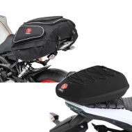 Set: Motorrad Hecktasche Bagtecs X50 Gepäcktasche hinten 50Ltr in schwarz + Motorrad Hecktasche Bagtecs X16 Hardshell Tasche 6Ltr in schwarz