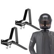 2x Motorrad Garderobe XGP WH2 Wandhalterung Helmhalter schwarz Spar-Set