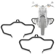2x Pare cylindre Mustache compatible avec BMW R 18 / Classic 20-24 Pare Carter Craftride MV4 Discount Set