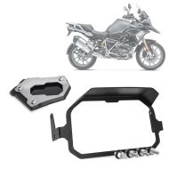 Seitenständerfuß Verbreiterung passend für BMW R 1250 GS / Adventure 19-24 + TFT Display Diebstahlschutz mit Sonnenblende