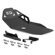 Protection moteur compatible avec BMW F 850 GS / F 750 GS 18-20 Motoguard noir Aluminium Bugspoiler Protection de bas de caisse