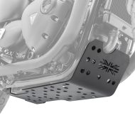 Motorschutz passend für Triumph Bonneville T120 16-24 Motoguard Aluminium Bugspoiler Unterbodenschutz schwarz