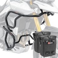 Set Sturzbügel + Taschen passend für Triumph Tiger 900 / GT / Rally 20-23 Schutzbügel oben unten CB4 Motoguard