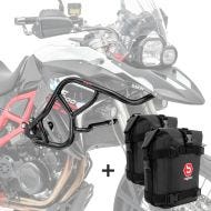 Set Pare carters haut XL + sacoches K4 adapté à BMW F 800 GS 13-17 Motoguard