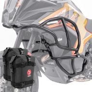 Set Pare carter haut bas + sacoches compatible avec KTM 1290 Super Adventure S / R 21-24 Motoguard noir L2