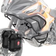 Set Pare carter haut bas + sacoches compatible avec KTM 1290 Super Adventure R / S 21-24 Motoguard noir X21