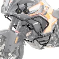 Set Pare carter + Phare Additionnel compatible avec KTM 1290 Super Adventure R / S 21-24 nero Motoguard X21