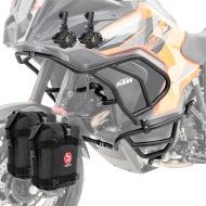 Set Pare carter + Phare Additionnel L2 compatible avec KTM 1290 Super Adventure R / S 21-24 noir + sacoches Motoguard