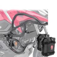 Set Sturzbügel + Taschen passend für Honda NC 750 X 21-24 Schutzbügel oben unten Motoguard schwarz