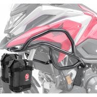 Set Sturzbügel oben + Taschen K4 passend für Honda NC 750 X 21-24 Motoguard schwarz X21
