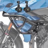 Set Pare carter haut + Phare Additionnel XL compatible avec Triumph Tiger Sport 660 22-24 noir Motoguard
