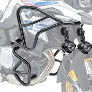 Set Sturzbügel oben unten XL + Zusatzscheinwerfer passend für BMW F 850 GS / F 750 GS 18-23 Motoguard schwarz