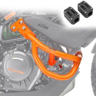 Set Sturzbügel + Protektor passend für KTM 390 Adventure 20-24 Motoguard Schutzbügel orange