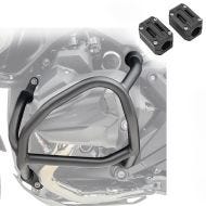 Set Sturzbügel + Protektor passend für BMW R 1300 GS 23-24 Motor-Schutzbügel Motoguard SG42 schwarz