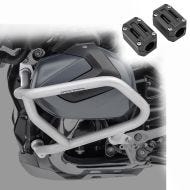 Set Pare-carters +  Protecteur pour  compatible avec BMW R 1250 GS 19-23 Crashbar L34 Motoguard argent
