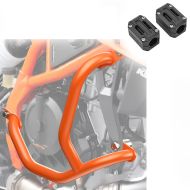 Set Sturzbügel + Protektor passend für KTM 125 / 390 Duke 2024 Motorschutzbügel Motoguard SG48 orange