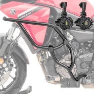 Set Pare carter + Phares Additionnels adapté a Yamaha Tracer 7 / GT 21-24 Feux de brouillard Motoguard KT16 noir