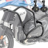 Set Pare carter + Phares Additionnels adapté a BMW R 1300 GS 23-24 Feux de brouillard Motoguard KT18 noir