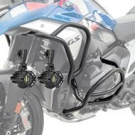 Set Pare carter + Phares Additionnels adapté a BMW R 1300 GS 23-24 Feux de brouillard Motoguard KT19 noir