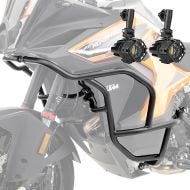 Set Pare carter + Phares Additionnels adapté a KTM 1290 Super Adventure S / R 21-24 Feux de brouillard Motoguard KT27 noir