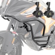 Set Pare carter + Phares Additionnels adapté a KTM 1290 Super Adventure S / R 21-24 Feux de brouillard Motoguard KT33 noir
