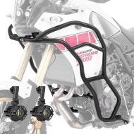 Set Pare carter + Phares Additionnels adapté a Yamaha Tenere 700 19-24 Feux de brouillard Motoguard KT38