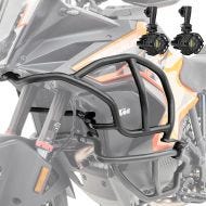 Set Pare carter haut + Phares Additionnels adapté a KTM 1290 Super Adventure S / R 21-24 Feux de brouillard Motoguard L2 noir