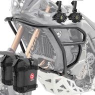 Set Pare carter haut + Phares Additionnels + sacoches adapté a Yamaha Tenere 700 World Raid 22-24 Motoguard HG16