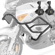 Set Pare carter + Phare Additionnel adapté a Honda Varadero XL 1000 V 03-11 Feux de brouillard Motoguard MK29 noir