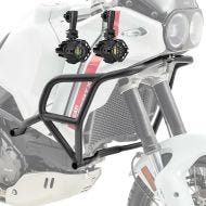 Set Pare carter + Phare Additionnel adapté a Ducati DesertX 22-24 Feux de brouillard Motoguard MK13 noir