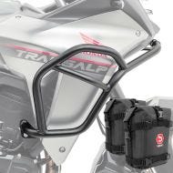 Set Sturzbügel oben + Taschen passend für Honda Transalp XL 750 23-24 Motoguard HG14 schwarz