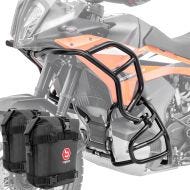 Set Pare carter + sacoches adapté a KTM 790 / 890 Adventure 23-24 Motoguard SH26 noir
