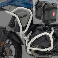Set Pare carter + sacoches adapté a BMW R 1300 GS 23-24 argent SG35 Motoguard
