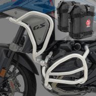 Set Pare carter + sacoches adapté a BMW R 1300 GS 23-24 argent SG41 Motoguard
