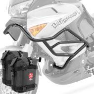 Set Pare carter + sacoches adapté a Honda Varadero XL 1000 V 03-11 Motoguard MK29 noir