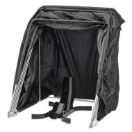 Set BT7 Motorrad Zeltgarage XXL Garagenzelt Motorradgarage Faltgarage + Motorradwippe Vorderradwippe Vorderradklemme Motorrad Motoguard