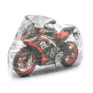Abdeckplane passend für Chopper / Custombike Low Sport XL in transparent CB2437