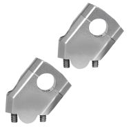 Lenkererhöhung Tourtecs 40mm Aluminium für Lenker mit Ø 22mm 7/8" silber_1