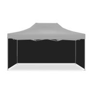 4 Parois compatible avec pavillon / parois latérales compatible avec Pavillion pliable 3x4,5m Tourtecs le noir