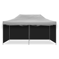4 Parois le noir compatible avec pavillon / parois latérales compatible avec Pavillion pliable 3x6m Tourtecs