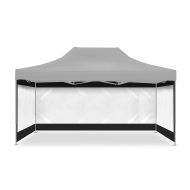 4 Parois compatible avec pavillon / parois latérales compatible avec Pavillion pliable 3x4,5m transparent Tourtecs
