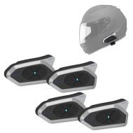 4x Intercom moto Tourtecs GoTalk4 système de communication Bluetooth avec oreillette IP65