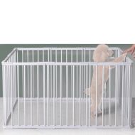 Welpenauslauf Metall Divit PL17 Tierlaufstall Freilaufgehege 95 x 48 x 68cm weiß NEW