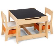3 teilige Kindersitzgruppe aus Holz KG1 Divit Kinder Tischgruppe mit 2 Stühlen