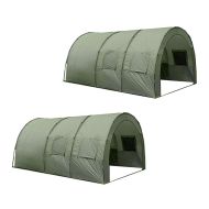 Set 2 x Tente tunnel 5-6 personnes Tente familiale Vanit ME54 vert armée NEW