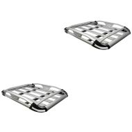 Set 2x Auto Dachgepäckträger Camping Vanit ADG1 silber