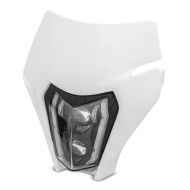 LED Scheinwerfer ECE + Lampenmaske passend für Asiawing 250 / 450 Enduro XDURE SW2-WH